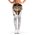 Karate Cat Print Women's Leggings