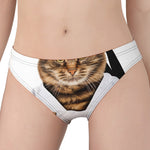 Karate Cat Print Women's Panties