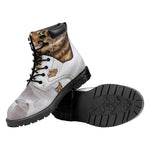 Karate Cat Print Work Boots