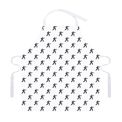 Karate Fighter Pattern Print Adjustable Apron