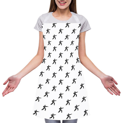 Karate Fighter Pattern Print Adjustable Apron