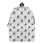 Karate Fighter Pattern Print Backpack