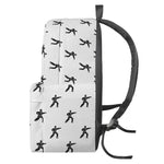 Karate Fighter Pattern Print Backpack