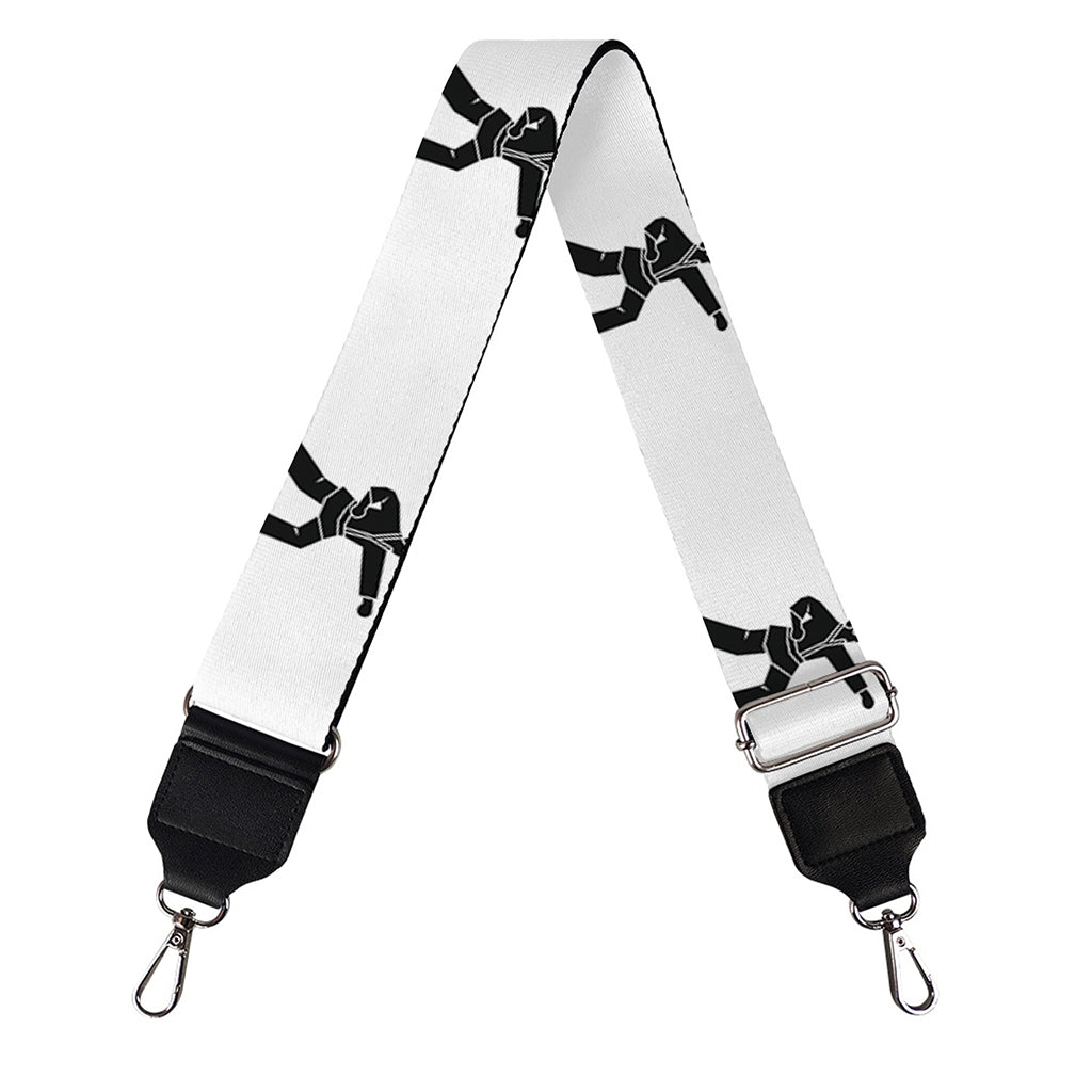Karate Fighter Pattern Print Bag Strap
