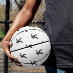 Karate Fighter Pattern Print Basketball