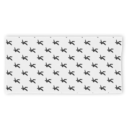 Karate Fighter Pattern Print Beach Towel