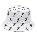Karate Fighter Pattern Print Bucket Hat
