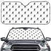 Karate Fighter Pattern Print Car Windshield Sun Shade