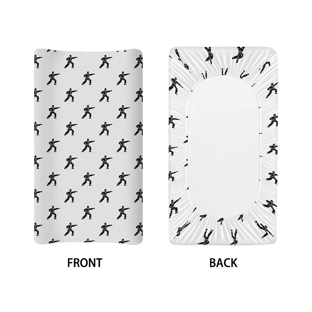 Karate Fighter Pattern Print Changing Pad Cover