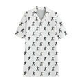Karate Fighter Pattern Print Cotton Hawaiian Shirt