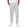 Karate Fighter Pattern Print Cotton Sweatpants