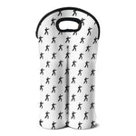Karate Fighter Pattern Print Double Neoprene Wine Tote