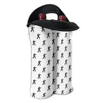 Karate Fighter Pattern Print Double Neoprene Wine Tote