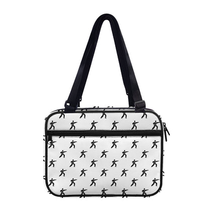Karate Fighter Pattern Print Double Strap Bible Bag