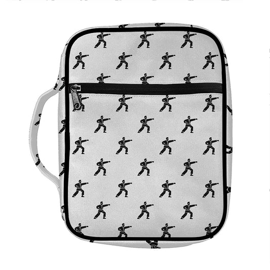 Karate Fighter Pattern Print Front Pocket Bible Bag