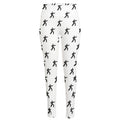 Karate Fighter Pattern Print High-Waisted Pocket Leggings