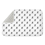 Karate Fighter Pattern Print Indoor Door Mat