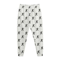 Karate Fighter Pattern Print Jogger Pants