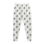 Karate Fighter Pattern Print Jogger Pants