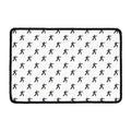 Karate Fighter Pattern Print Kitchen Mat
