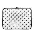 Karate Fighter Pattern Print Laptop Sleeve