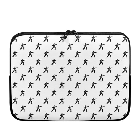 Karate Fighter Pattern Print Laptop Sleeve