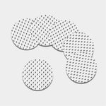 Karate Fighter Pattern Print Leather Coaster Set