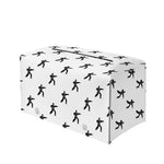 Karate Fighter Pattern Print Leather Tissue Box Cover