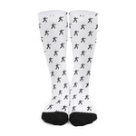 Karate Fighter Pattern Print Long Socks