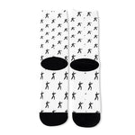 Karate Fighter Pattern Print Long Socks