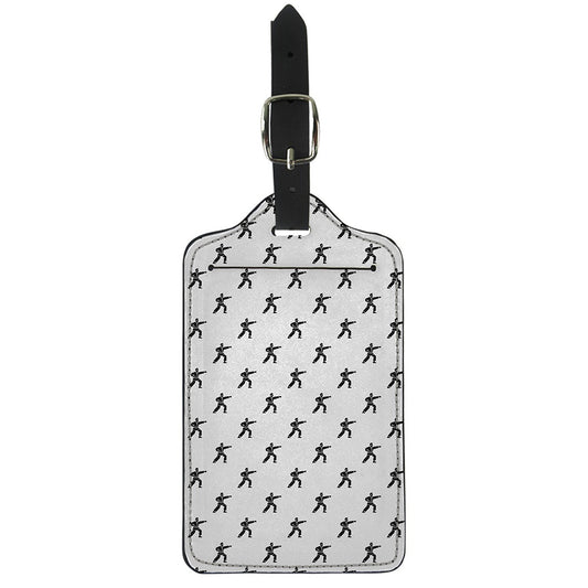 Karate Fighter Pattern Print Luggage Tag