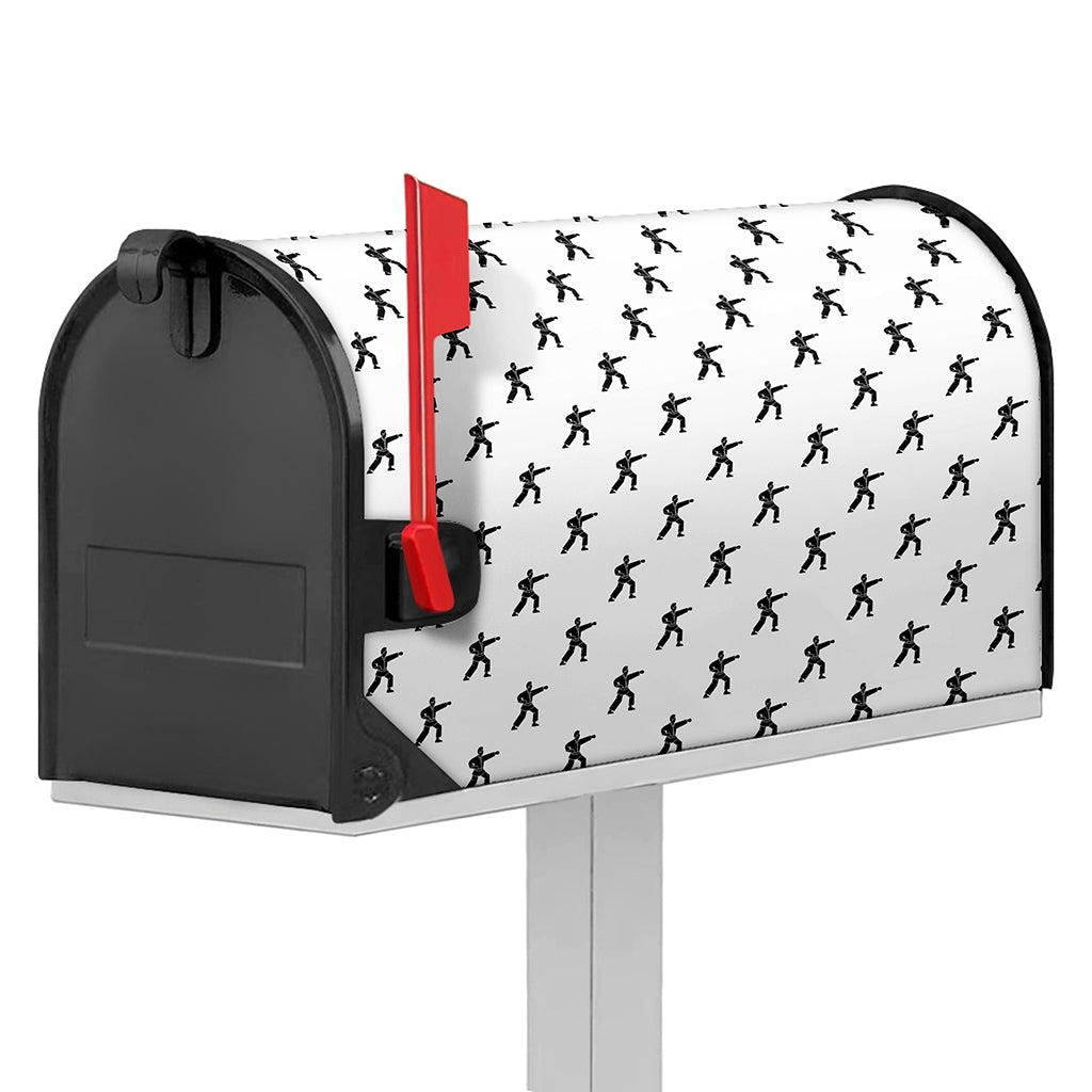 Karate Fighter Pattern Print Mailbox Cover