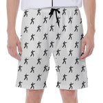Karate Fighter Pattern Print Men's Beach Shorts