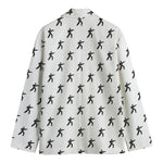 Karate Fighter Pattern Print Men's Blazer