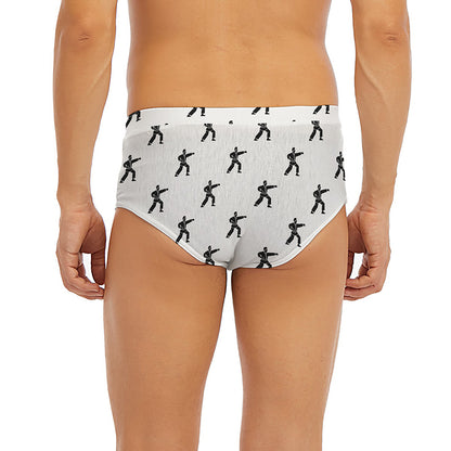 Karate Fighter Pattern Print Men's Briefs