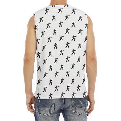 Karate Fighter Pattern Print Men's Fitness Tank Top