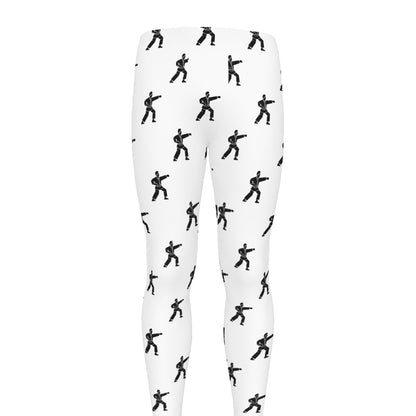 Karate Fighter Pattern Print Men's leggings