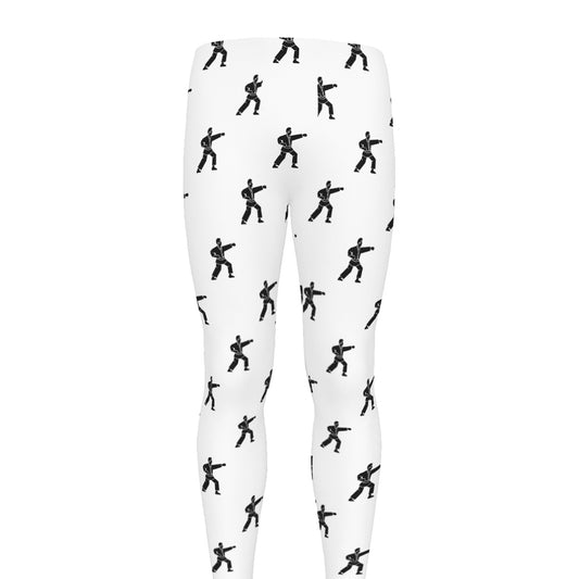 Karate Fighter Pattern Print Men's leggings