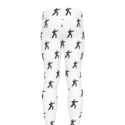 Karate Fighter Pattern Print Men's leggings