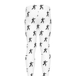 Karate Fighter Pattern Print Men's leggings