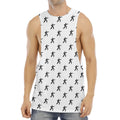 Karate Fighter Pattern Print Men's Muscle Tank Top