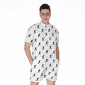 Karate Fighter Pattern Print Men's Romper