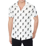 Karate Fighter Pattern Print Men's Shirt