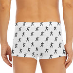 Karate Fighter Pattern Print Men's Short Boxer Briefs