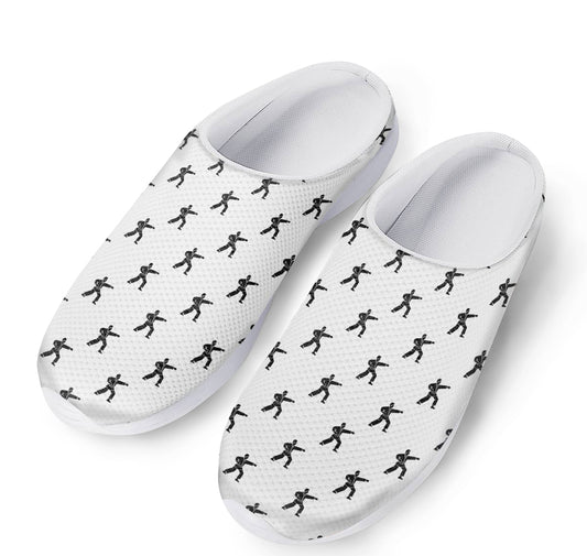 Karate Fighter Pattern Print Mesh Casual Shoes