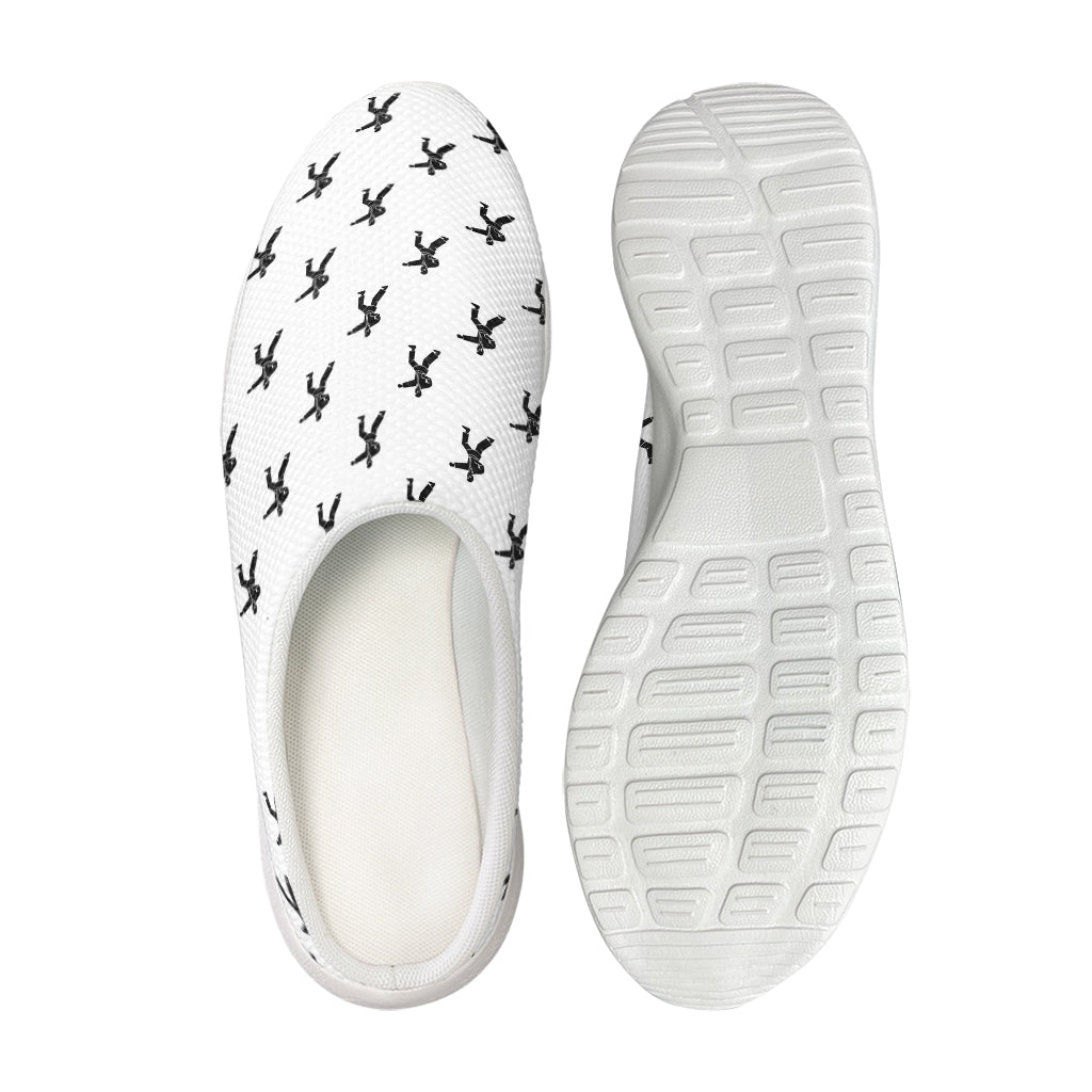 Karate Fighter Pattern Print Mesh Casual Shoes