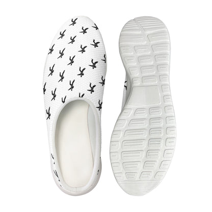 Karate Fighter Pattern Print Mesh Casual Shoes