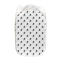 Karate Fighter Pattern Print Mesh Laundry Hamper