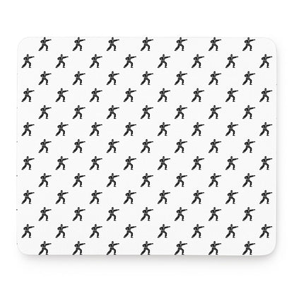 Karate Fighter Pattern Print Mouse Pad
