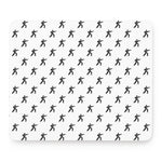 Karate Fighter Pattern Print Mouse Pad